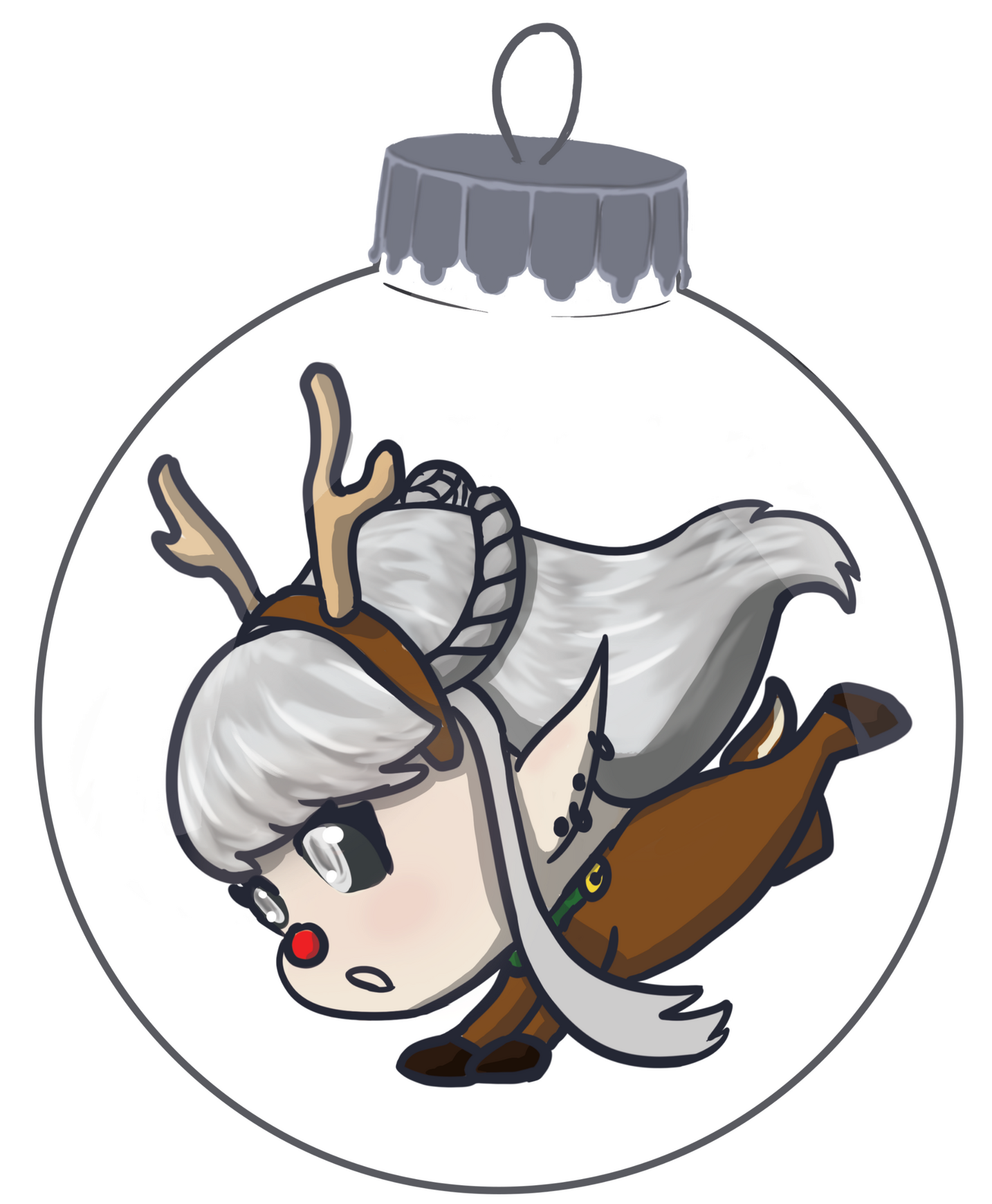 Aeri Reindeer Ornament by HonorVulpeVT