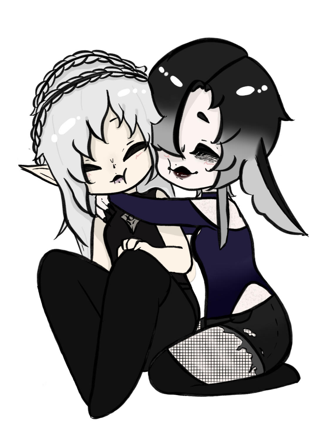 'Sisters' 2 by AdelineTheMushmoth